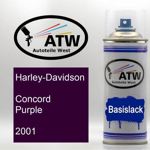 Harley-Davidson, Concord Purple, 2001: 400ml Sprühdose, von ATW Autoteile West.